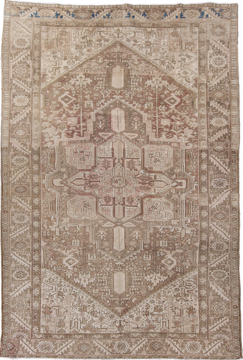 Antique Heriz Area Rug (8' x 11')